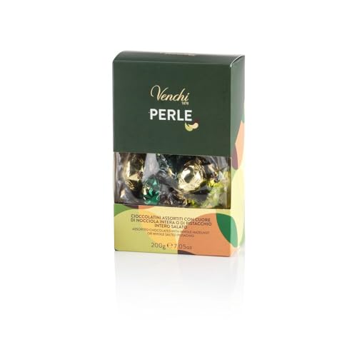 Venchi – Tüte mit sortierten Perlen-Pralinen, 200 g – Mit IGP-Piemont Haselnuss – Glutenfrei - Geschenkidee von Venchi