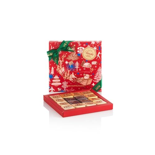 Venchi - Weihnachtskollektion - Geschenkbox mit Mini-Blend-Pralinen, sortiert 47 g - Zartbitter 60 %, Bitter 75 %, Extrabitter 90 % - Vegan - Geschenkidee - Glutenfrei von Venchi