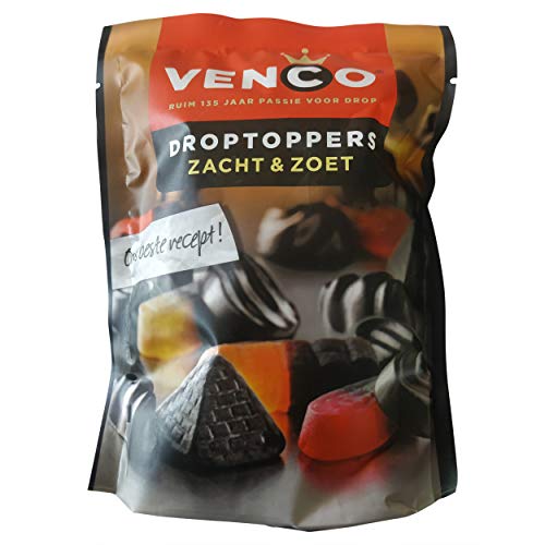 Venco Droptoppers zacht & zoet - Lakritze Weich & Süß Gemischt - 287g von Venco