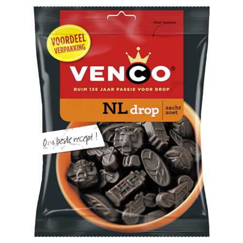 Venco Lakritz I NL Drop I Holländisches Lakritz zart & süß 120g von Venco