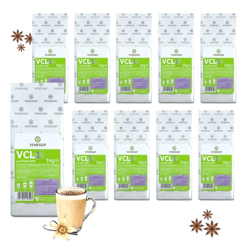 VENESSA VCL1 Chai Latte 10 x 1kg Instant Milchtee Getränkepulver zur Zubereitung von Milchteegetränken - Vorteilspack - Automaten geeignet von Venessa