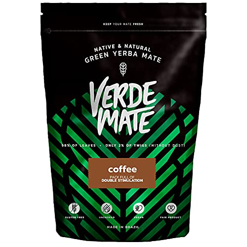 Verde Mate Green Coffee Tostada 500 g | Der geröstete Mate Tee mit Kaffee | stark anregender | brasilianischer Tee Mate Tee |Die natürliche Zusammensetzung| Der starke Mate Tee 0,5 kg von Verde mate