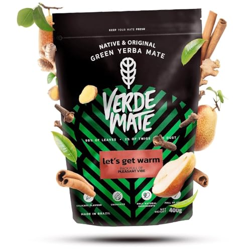 Verde Mate Green Let's Get Warm 0,4kg 400g | Brasilianische Mate Tee | Limitierte Winteredition | Birne-Ingwer von Verde mate