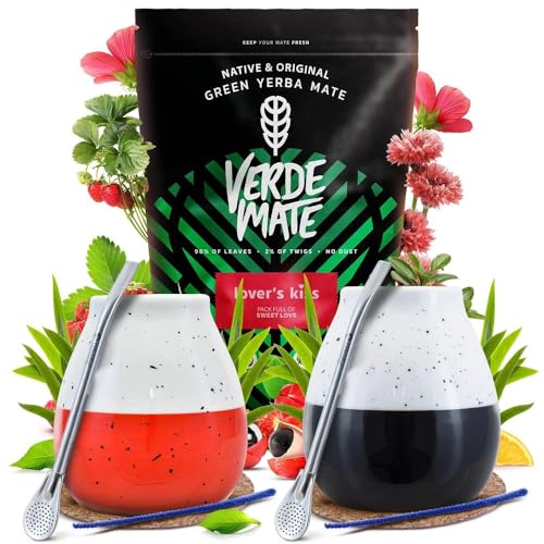 Verde Mate Mate Tee Zubehörset - Mate Tee 400g, 2x Mate-Becher & Bombilla von Verde mate