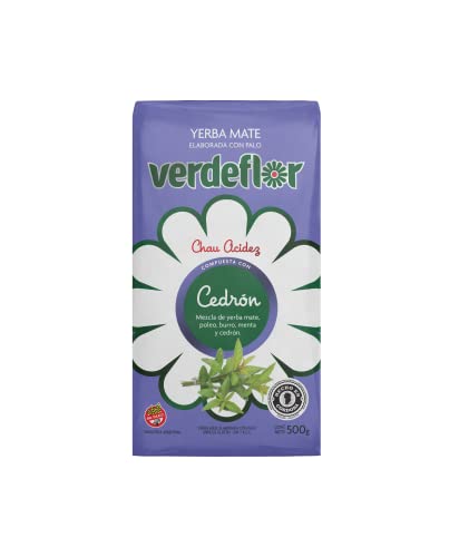 Yerba Mate Tee Verdeflor Cedron 500g | Mate-Tee mit Poleo und Zitronen-Eisenkraut | Argentinien Krauter Yerba Mate-Tee | Mate Tee loose leaf 0,5kg von Verdeflor