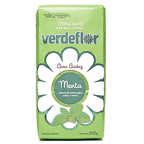 Yerba Mate Tee Verdeflor Kräuter | Mate-Tee mit Boldo und Minze | Argentinien mate tee mit Fruchtaromen 500g | Yerba mate tee loose leaf 0,5kg von Verdeflor