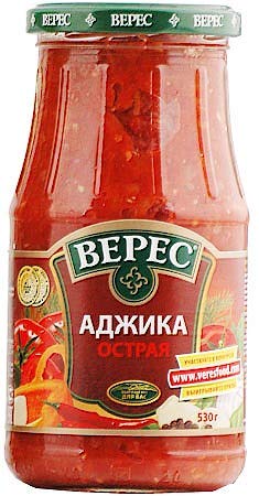 Veres Adzhika scharf 530g Barbequesauce Marinade Аджика острая 530г von Veres