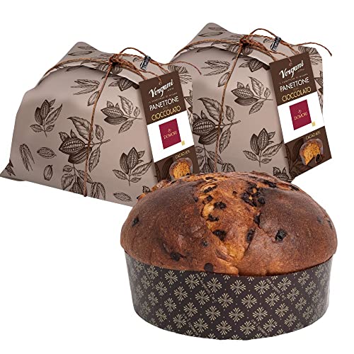 2 Stück Vergani Panettone Schokolade Domori 750g. Gourmet von Vergani