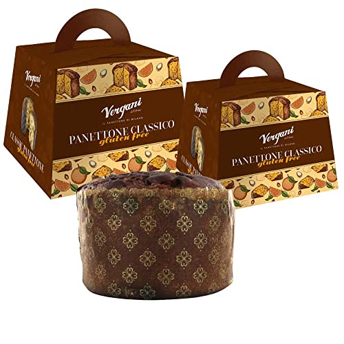 2 Stück Vergani Panettone glutenfrei 600g Linea Benessere von Vergani