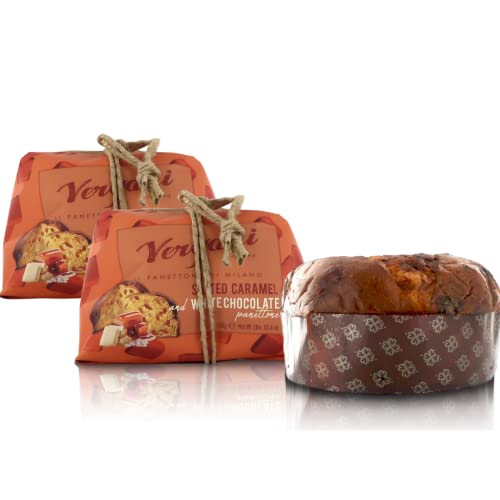 2 Stück Vergani Salzkaramell-Panettone 750g. Gourmet von Vergani