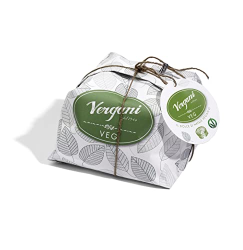 Veganer Weihnachtskuchen / 100 % Pflanzlicher Panettone aus Italien, VeganOK, 750g von Vergani