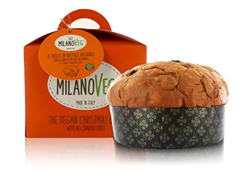 Veganer Weihnachtskuchen nur mit Rosinen, Panettone ohne kandierte Orangenwürfel, aus Italien, 750g von Vergani