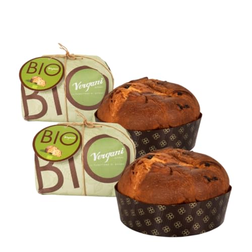 Vergani 2 Packungen Panettone Bio Blätter 750 g von Vergani