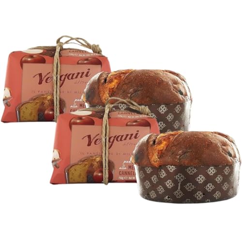 Vergani 2 Packungen Vergani Panettone Gourmet Apfel und Zimt 750g von Vergani