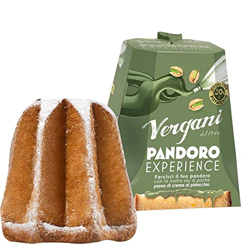 Vergani Pandoro klassischer Pistaziencreme-Umschlag 700g. Erleben Sie von Vergani