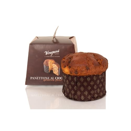 Vergani Panettone Glutenfrei mit Schokolade Wellness Line Box 600g von Vergani