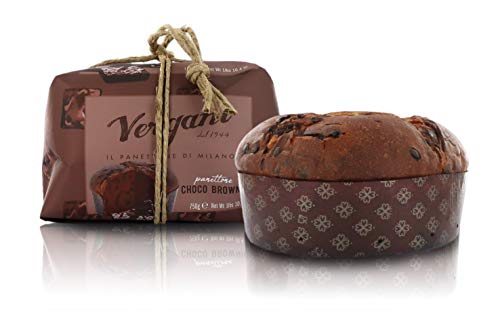 Vergani Schoko-Panettone, Typisch Italienischer Weihnachtskuchen, Inspiriert vom Brownie, in Italien Gebacken, 750g von Vergani