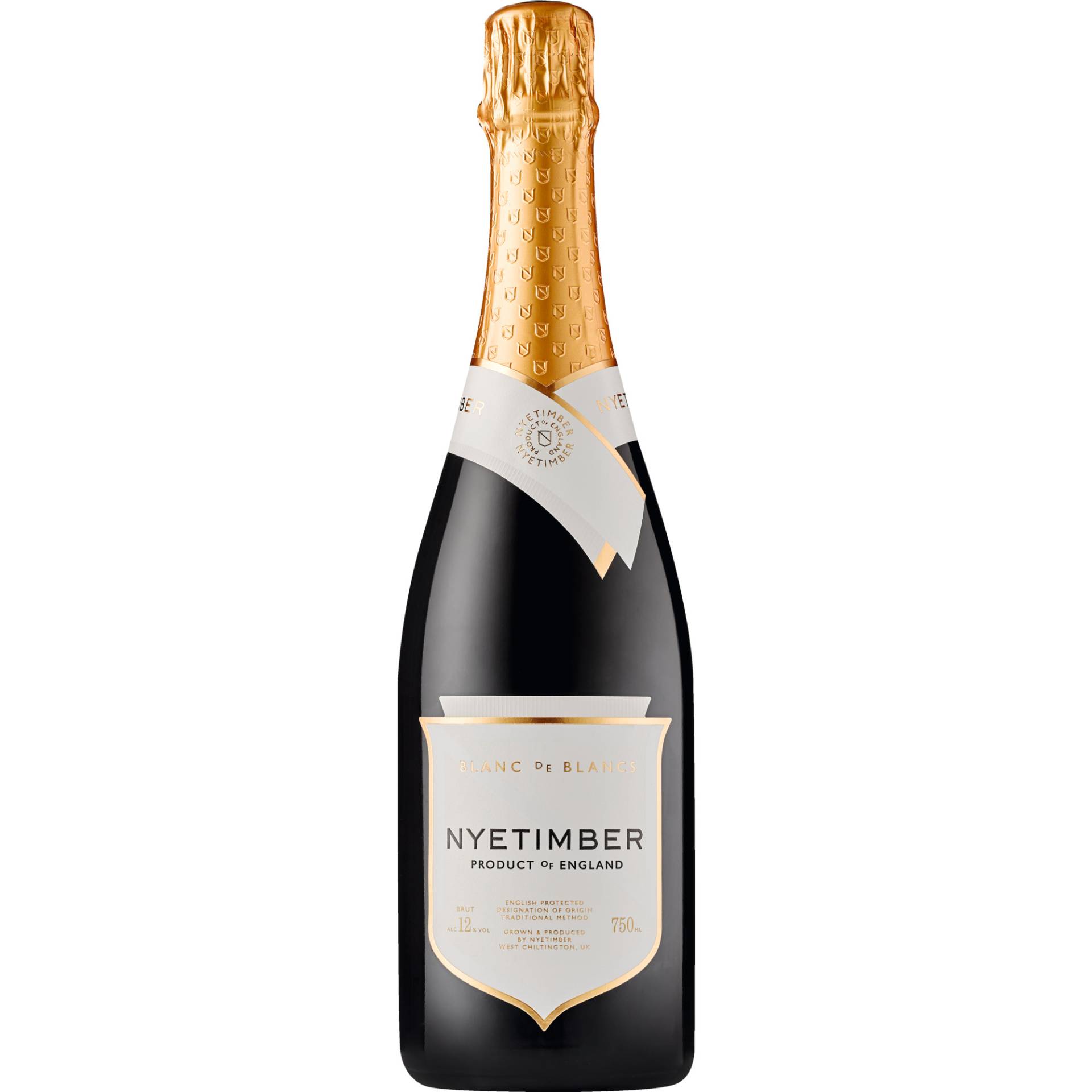 Nyetimber Blanc de Blancs Brut, England PDO, Traditional Method, England, 2016, Schaumwein von Véritable Négociant GmbH & Co.KG, Hauptstraße 7, 65347 Eltville am Rhein, Deutschland