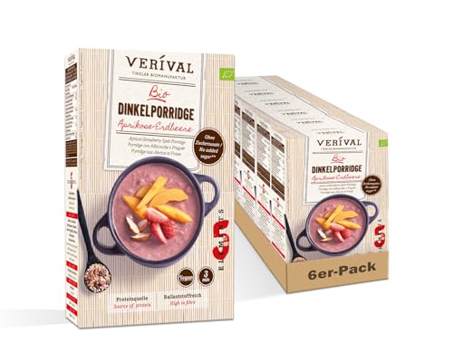 Verival Aprikose-Erdbeer Dinkelporridge | 6x350g von Verival