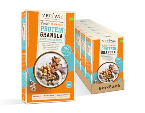 Verival Grain Free Protein Granola Nüsse-Saaten-Kokos | 6x400g von Verival