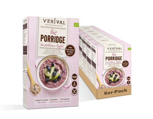 Verival Heidelbeer-Apfel Porridge | 6x530g von Verival