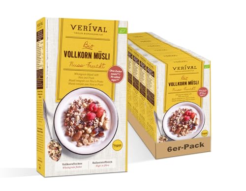 Verival Nuss-Frucht Vollkorn Müsli | 6x325g von Verival