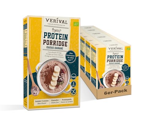 Verival Protein Sport Porridge Kakao-Banane| 6x350g von Verival