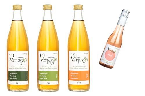 Verjus 3er pur Paket + Verjus Rosa Frizz Piccolo von Verjus