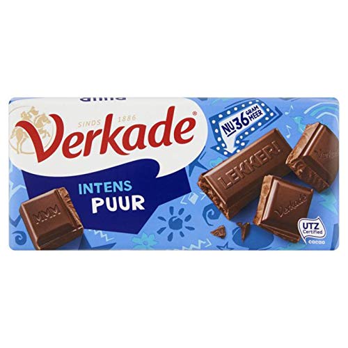 Verkade Intense Chocolade Puur Schokolade 111G von Verkade