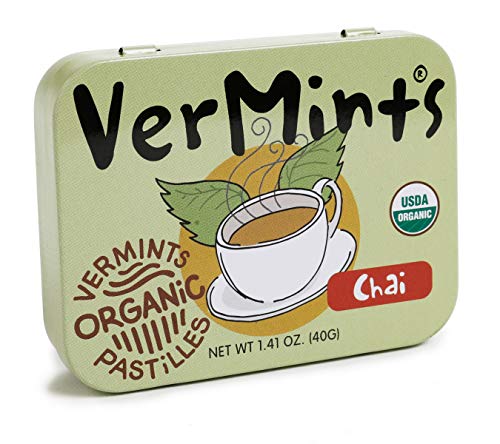 Chai Mints von VerMints in Bio-Qualität (40 g) - organische Minz-Pastillen - Geschmacksrichtung indischer Chai-Tee von Vermints