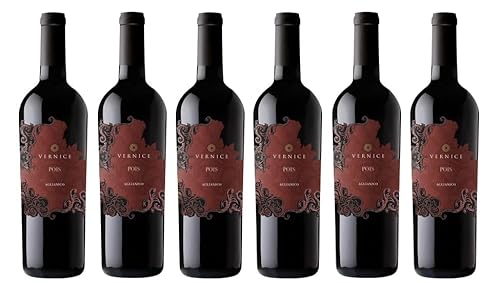 6x 0,75l - 2021er - Vernice - Pois - Aglianico - Campania I.G.P. - Kampanien - Italien - Rotwein trocken von Vernice