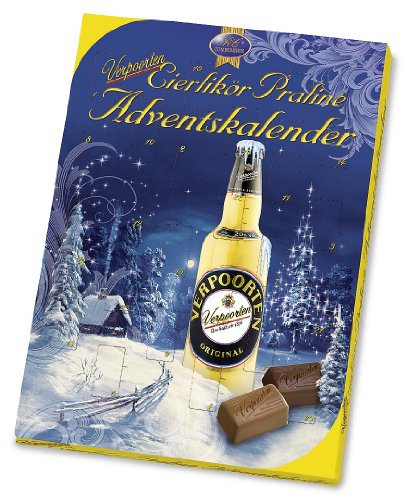 RCP Verpoorten Adventskalender Wintertraum – 1 x 240 g – Gefüllte Zartbitter- und Vollmilch-Schokoladen-Pralinen mit Eierlikörfüllung von Verpoorten-Pralinés