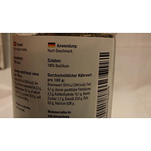 Verstegen Gewürzmischung Basilicum heel 155g Dose (Basilikum gerebelt) von Verstegen