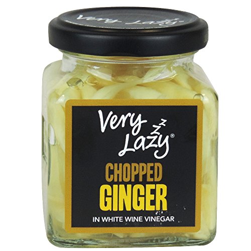 Very Lazy - Chopped Ginger in White Wine Vinegar - 190g (Case of 6) von Very Lazy