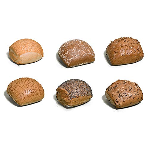 Vestakorn Handwerksbrötchen, 6x Party-Brötchen gemischt - frische Brötchen – Auswahl von 6 verschiedenen Handwerksbrötchen, 6 Stück, selbst aufbacken in 6 Minuten von Vestakorn