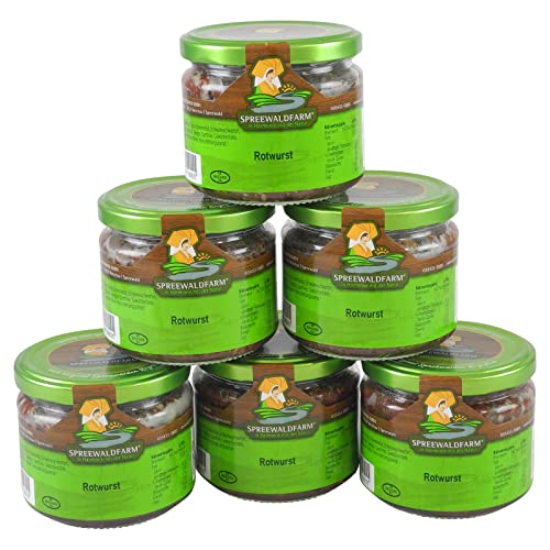 Original Spreewälder Rotwurst 6er Pack (6 Gläser à 250 g) von Vetschauer Wurstwaren