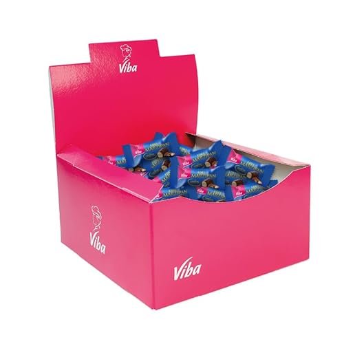 Viba Edel-Marzipan Minis in Zartbitterschokolade im Karton, 1,1 kg von Viba