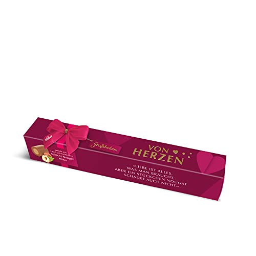 Viba Grußbote, gefüllt mit Nougat-Minis (Von Herzen, 24 x) von Viba