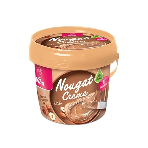 Viba Nougat-Creme, ohne Palmöl, 22 x 375 g (Royal) von Viba