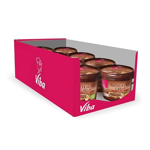 Viba Nougat-Creme Palmölfrei, 8 x 375 g (Classic) von Viba