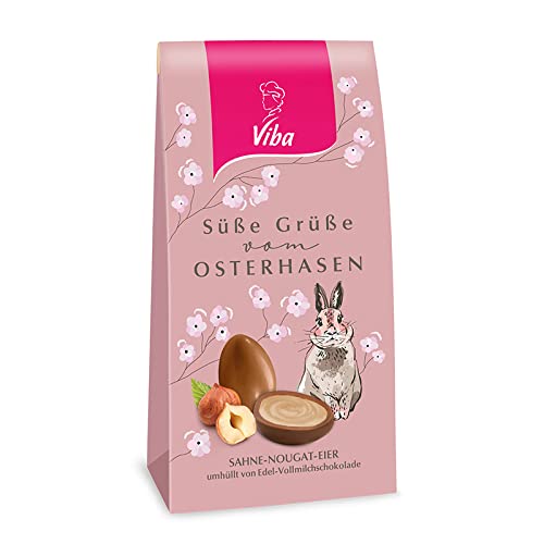 Viba Nougat Ei, Edelvollmilch-Schokolade (Sahne Nougat, 114 g) von Viba