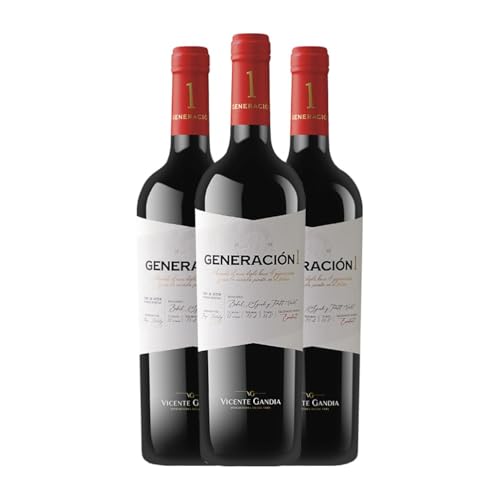 Vicente Gandía Generación 1 Utiel-Requena 75 cl Rotwein (Karton mit 3 Flaschen von 75 cl) von Vicente Gandía Pla