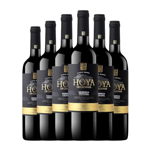 Vicente Gandía Hoya de Cadenas Tempranillo Utiel-Requena Reserve 75 cl Rotwein (Karton mit 6 Flaschen von 75 cl) von Vicente Gandía Pla