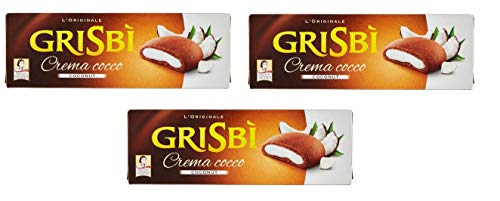 3 x Vicenzi Grisbi Cocco 150g Cookies mit Kokosnuss Sahne Kekse Kuchen Bars von Vicenzi