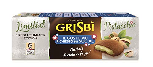 3x Matilde Vicenzi Grisbi Biscotti Pistacchio kekse mit pistaziencreme füllung biscuits cookies 100% Italienische Kekse 150g von Vicenzi