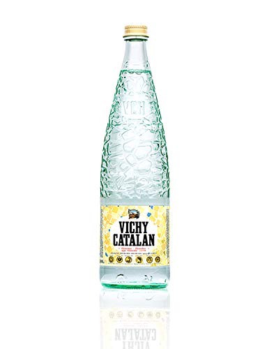 Vichy Catalan – sprudelndes Mineralwasser – 1 Liter (12 Glasflaschen) von Vichy Catalan