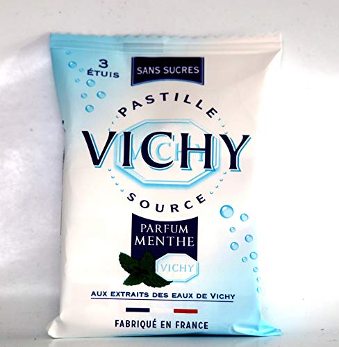 Vichy tripack 3x19g. Pastille Vichy Source, mit Minzgeschmack, Zuckerfrei von Vichy