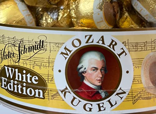 Austria Mozartkugeln, WHITE LIMITED EDITION, Box mit 726 Gramm von Victor Schmidt