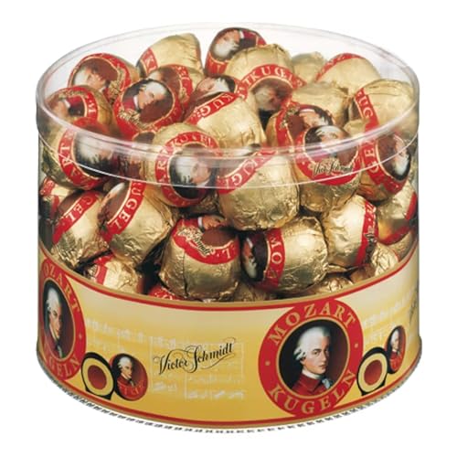 Victor Schmidt Mozartkugeln – Original aus Österreich – Edle Pralinen mit Nougat & Marzipan – – 825g (1er Pack) von Victor Schmidt