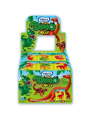 Vidal Dino Glutenfrei Jelly, 11 x 6-Stück im Verkaufsdisplay von Vidal